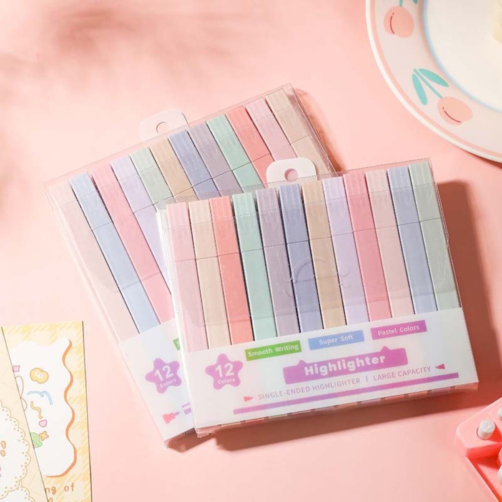 Pastel Highlighter Set Double Ended - Pena Stabilo Berkepala Ganda Perlengkapan Alat