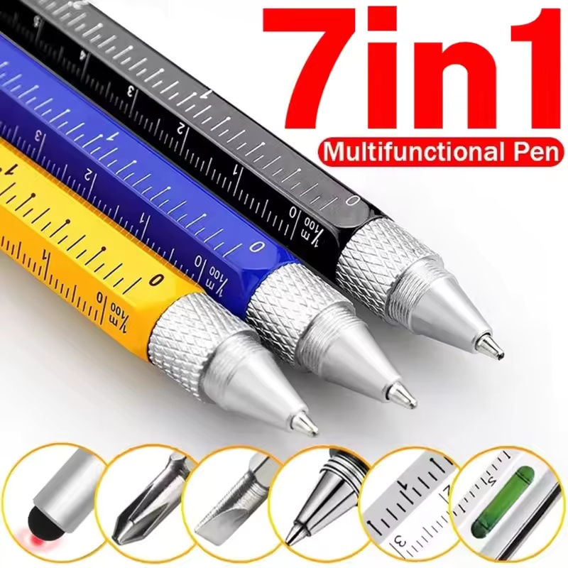 Writing Tools - Pena Multifungsi 7 in 1 Pena