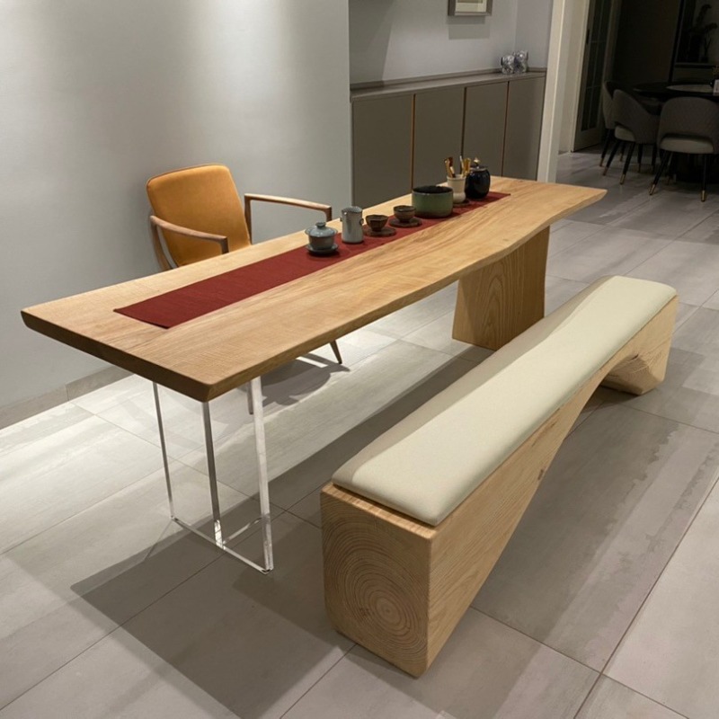 Meja Mengambang Akrilik Kayu S - Office Furniture ulasan dan harga