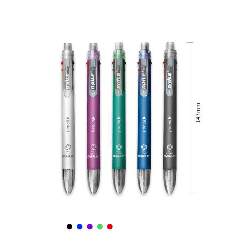 Pulpen Warna 6 in 1 5 Warna da - Stationery ulasan dan harga