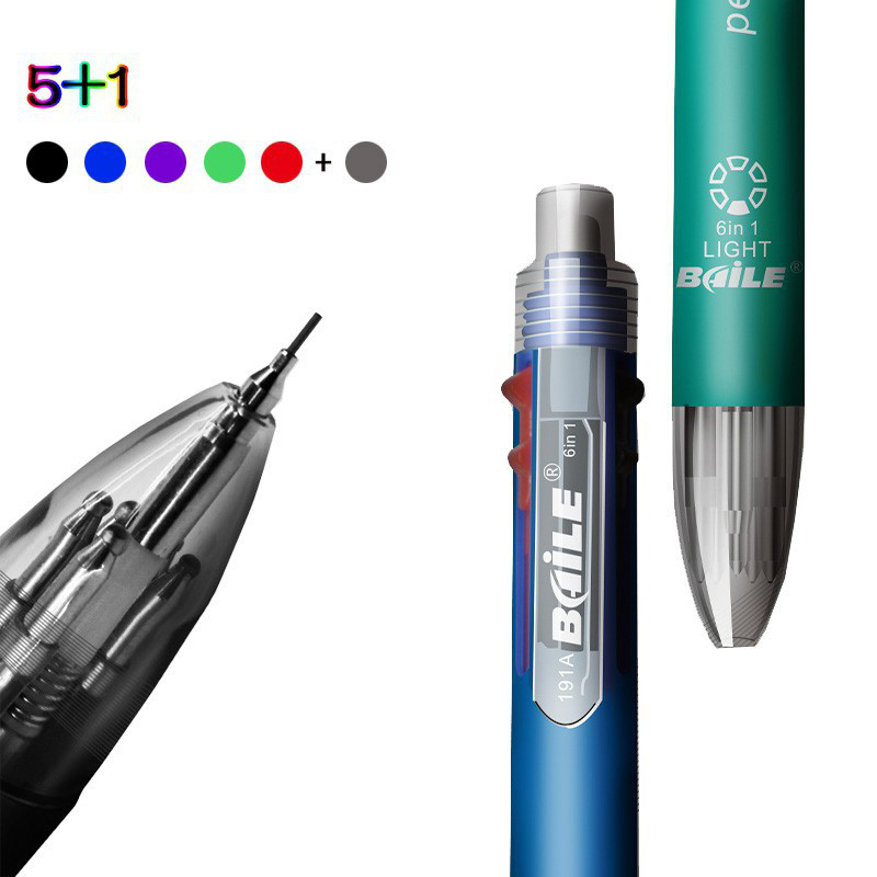 Pulpen Warna 6 in 1 5 Warna da - Stationery ulasan dan harga