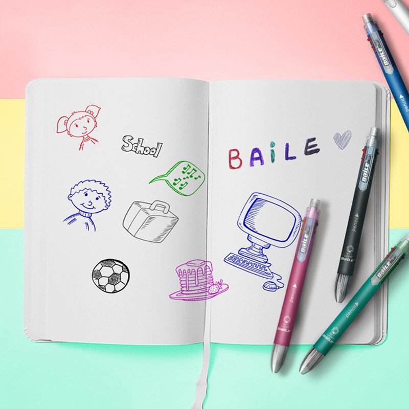 Pulpen Warna 6 in 1 5 Warna da - Stationery ulasan dan harga