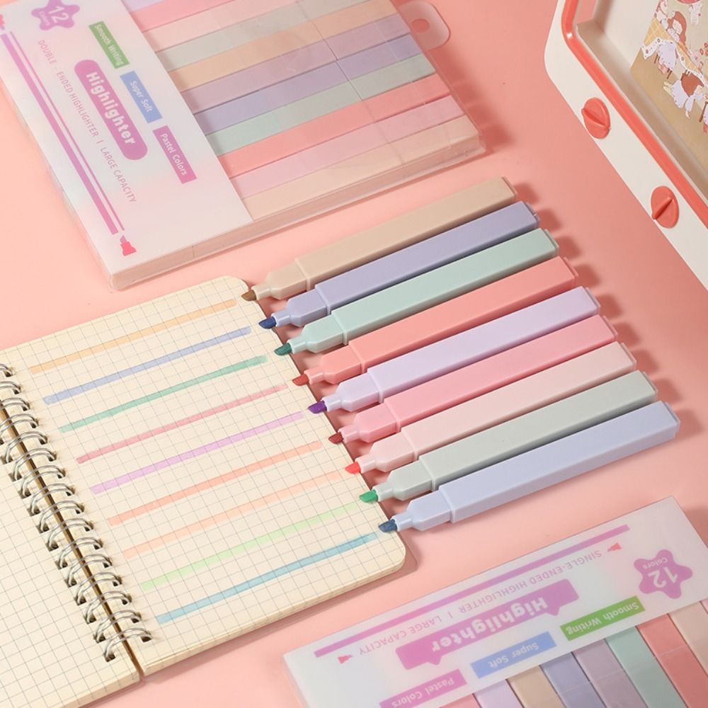 Pena Stabilo Berkepala Ganda P - Pastel Highlighter Set Double Ended ulasan dan harga