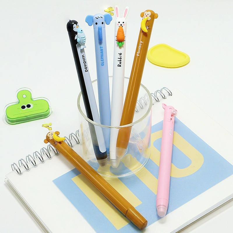 Pulpen Klik Hewan Lucu yang Da - Retractable Eraser Pen Click ulasan dan harga