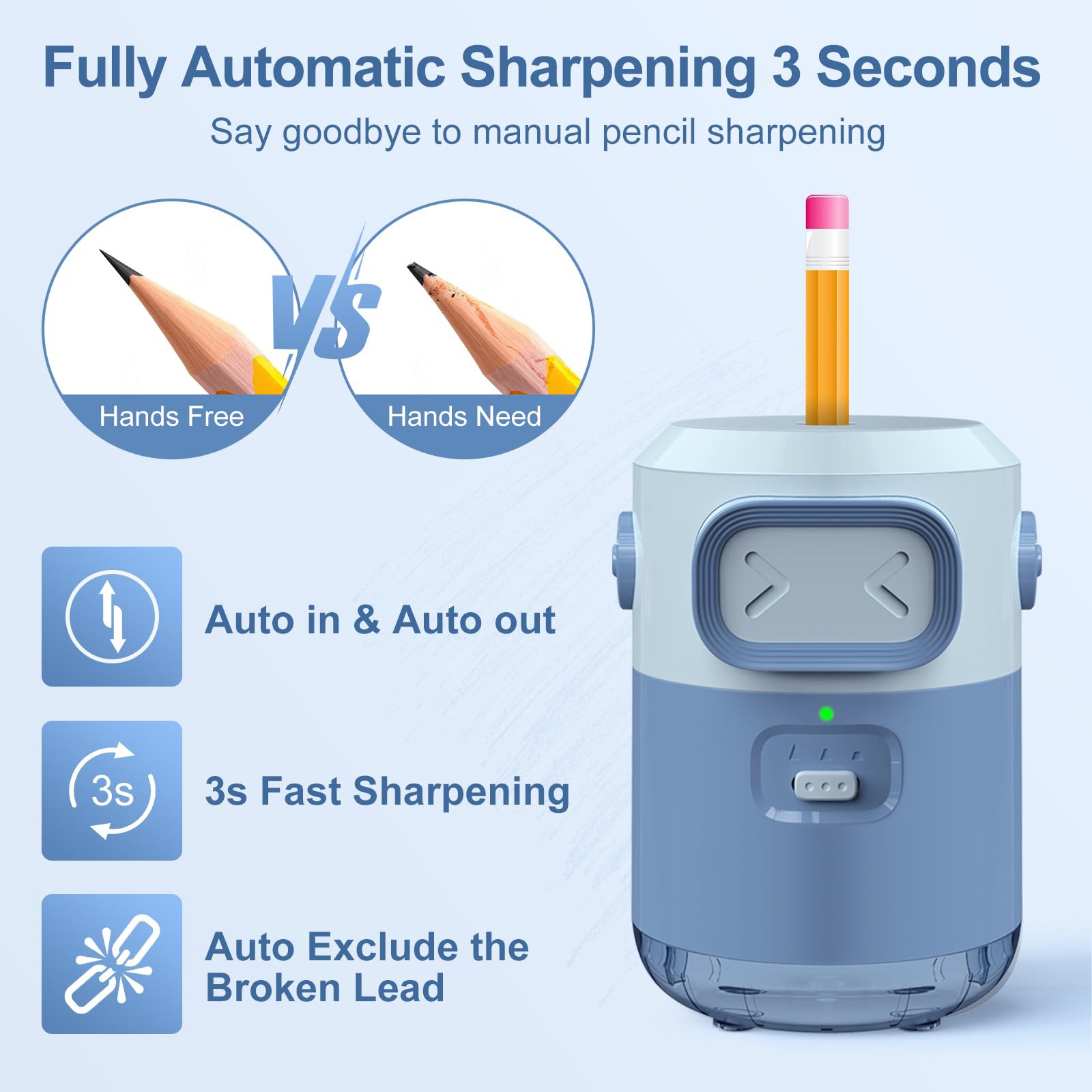 Pengasah Pensil Elektrik Otoma - Electric Pencil Sharpener Usb ulasan dan harga
