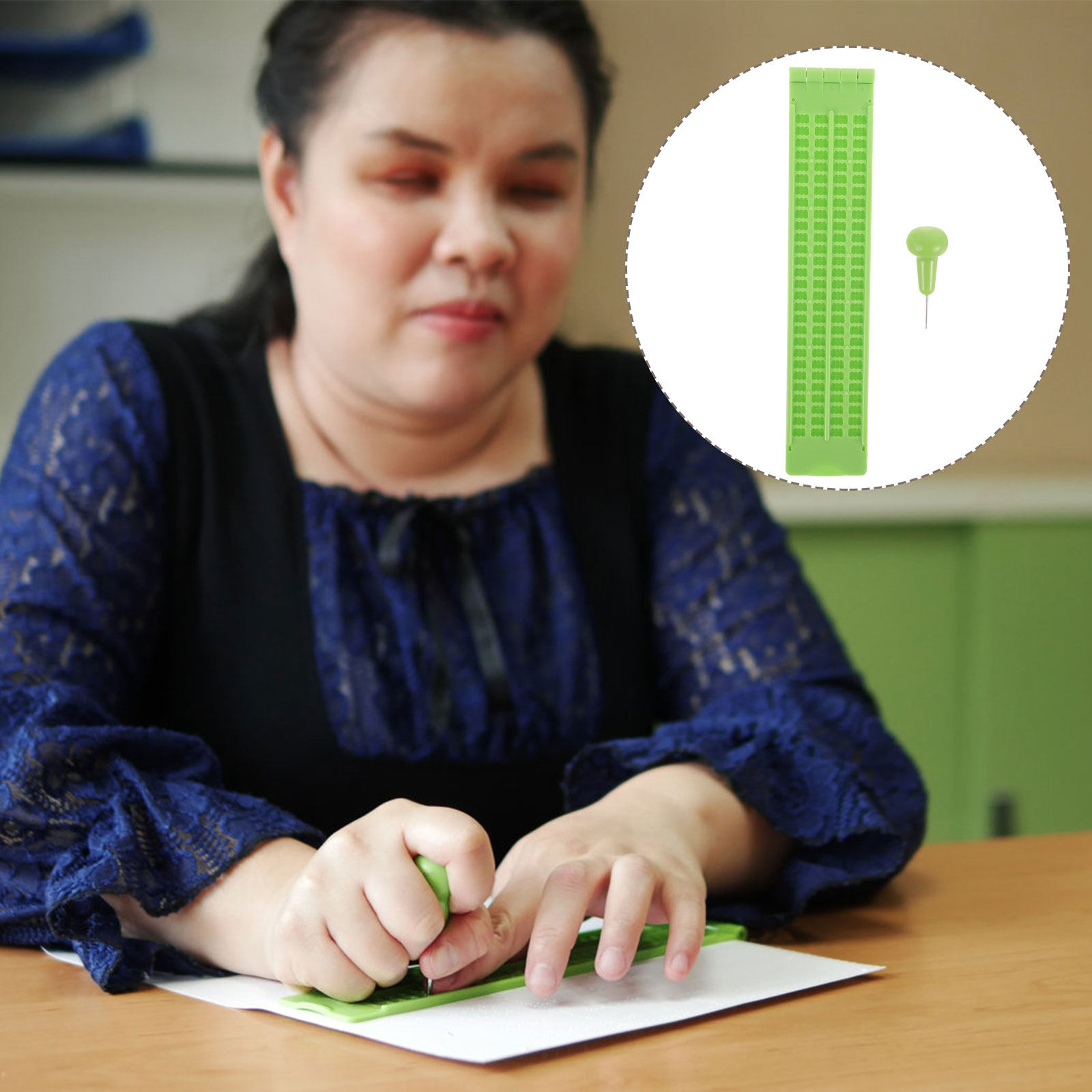 1 Set Alat Tulis Braille Plast - Writing Tools ulasan dan harga